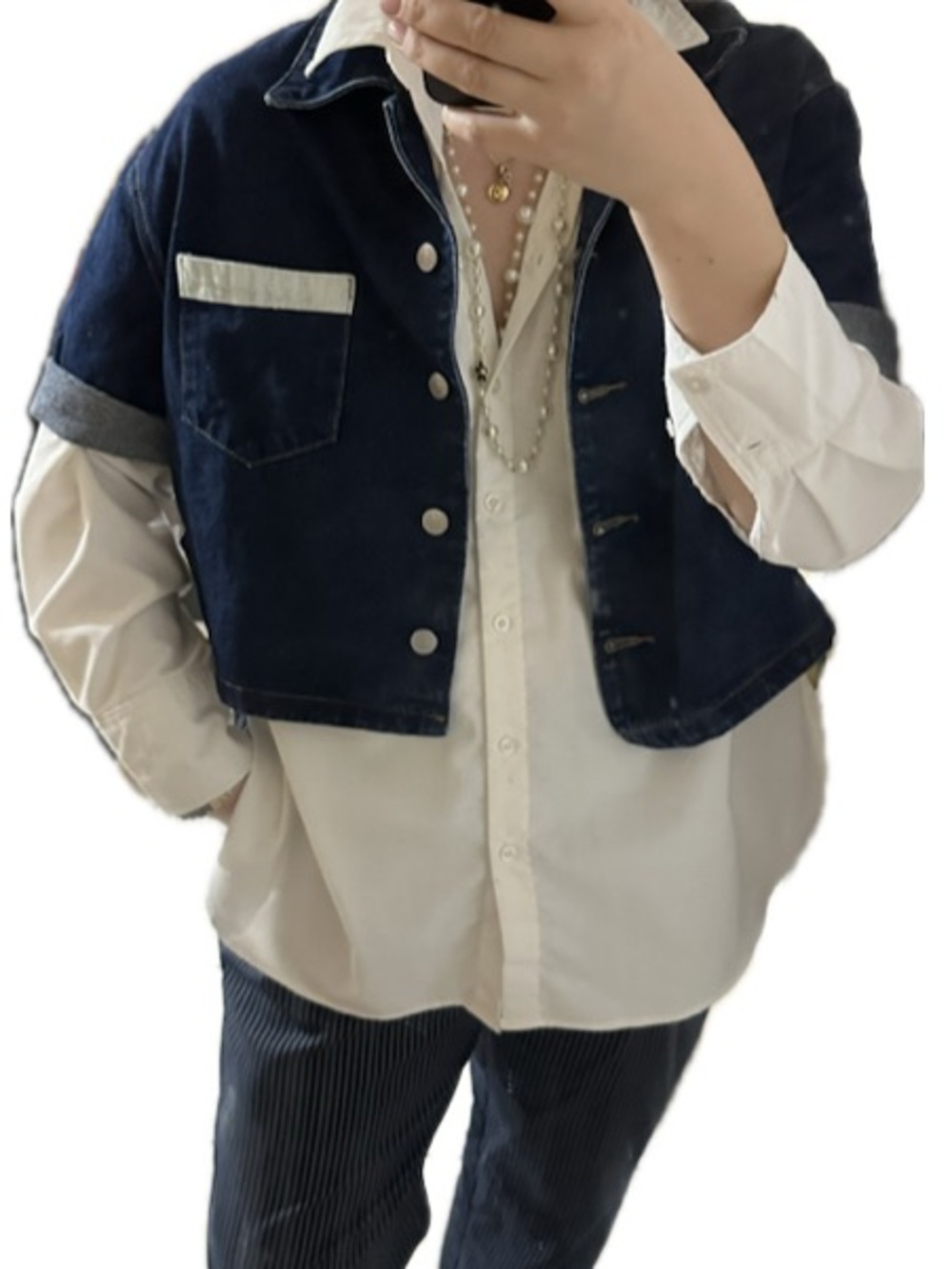Dark Blue Jean Jacket - Picture 2 of 7